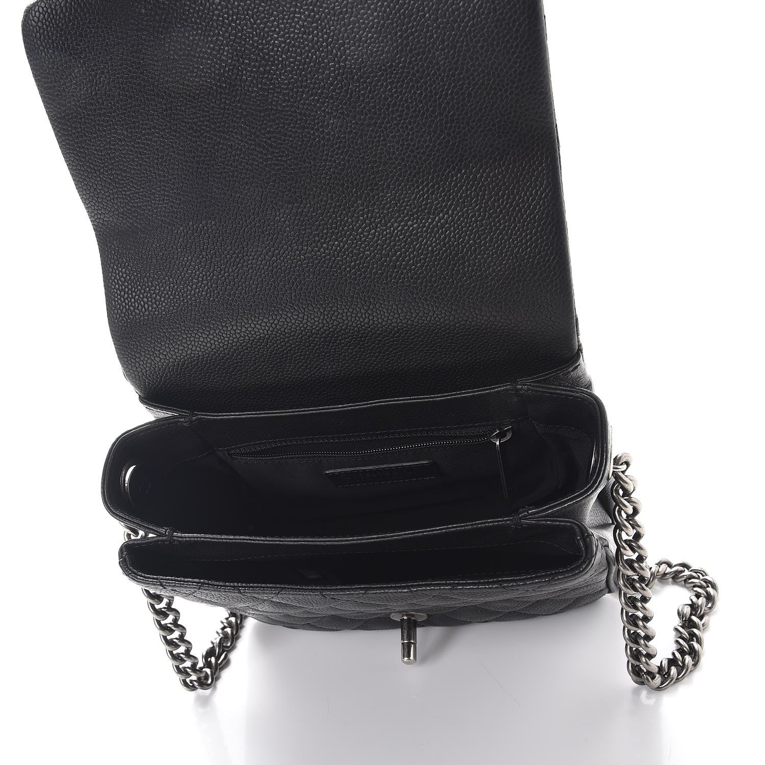 Chanel Caviar Quilted Small Rock In Rome Flap Black 5 of 9