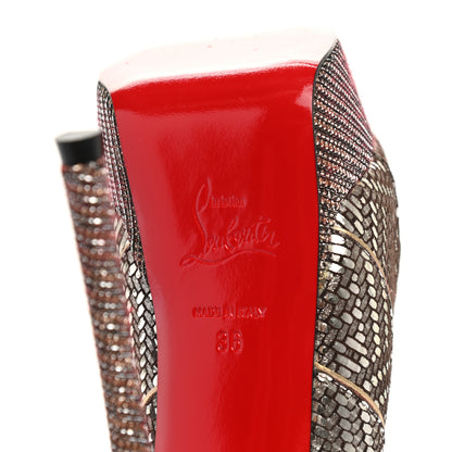 Christian Louboutin Glitter Specchio Torsatou 150 Pumps 36 Antic Silver 6 of 10