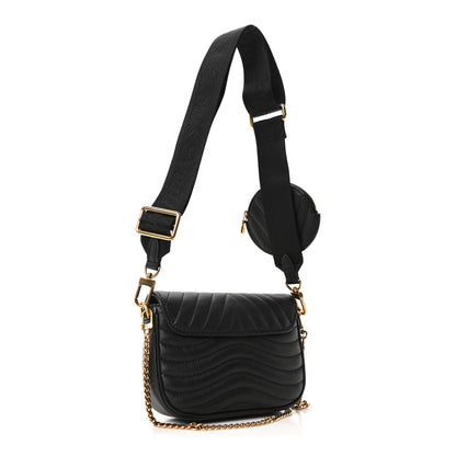 Louis Vuitton Calfskin New Wave Multi Pochette Black 3 of 9