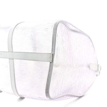 Louis Vuitton PVC Epi Embossed Wavy Keepall Bandouliere 50 White 10 of 16