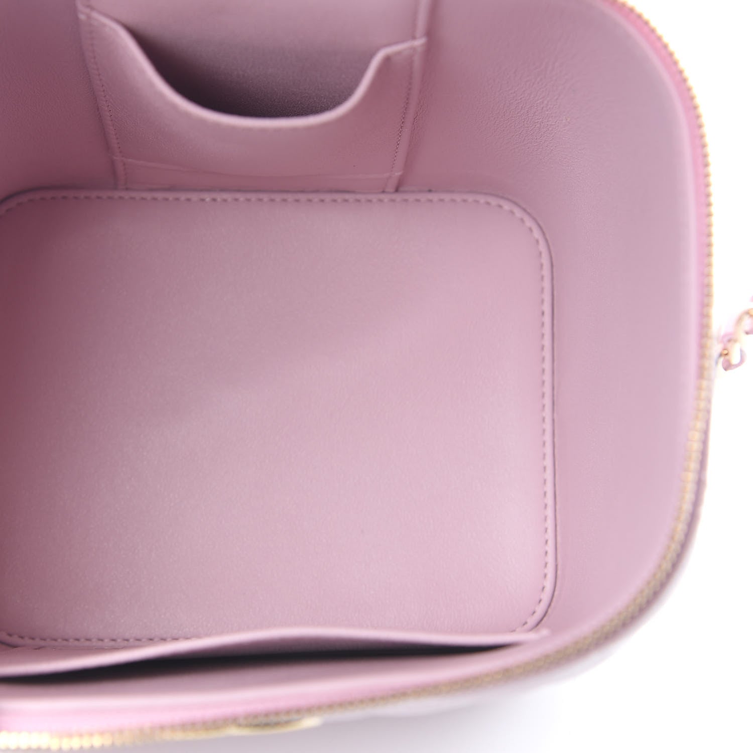 Chanel Caviar Quilted Small Top Handle Vanity Case With Chain Light Pink 5 of 9