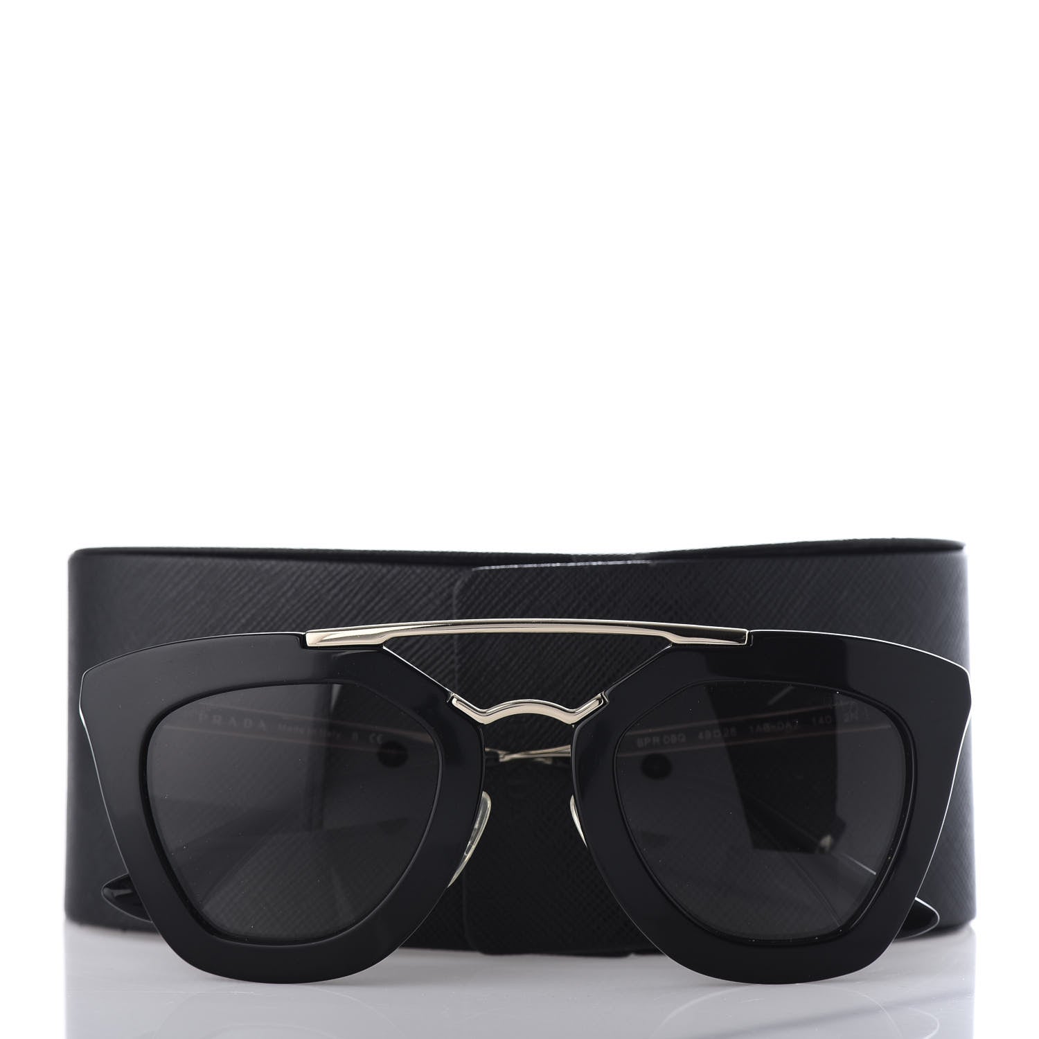 Prada Acetate Cinema Sunglasses SPR 09Q Black 8 of 8
