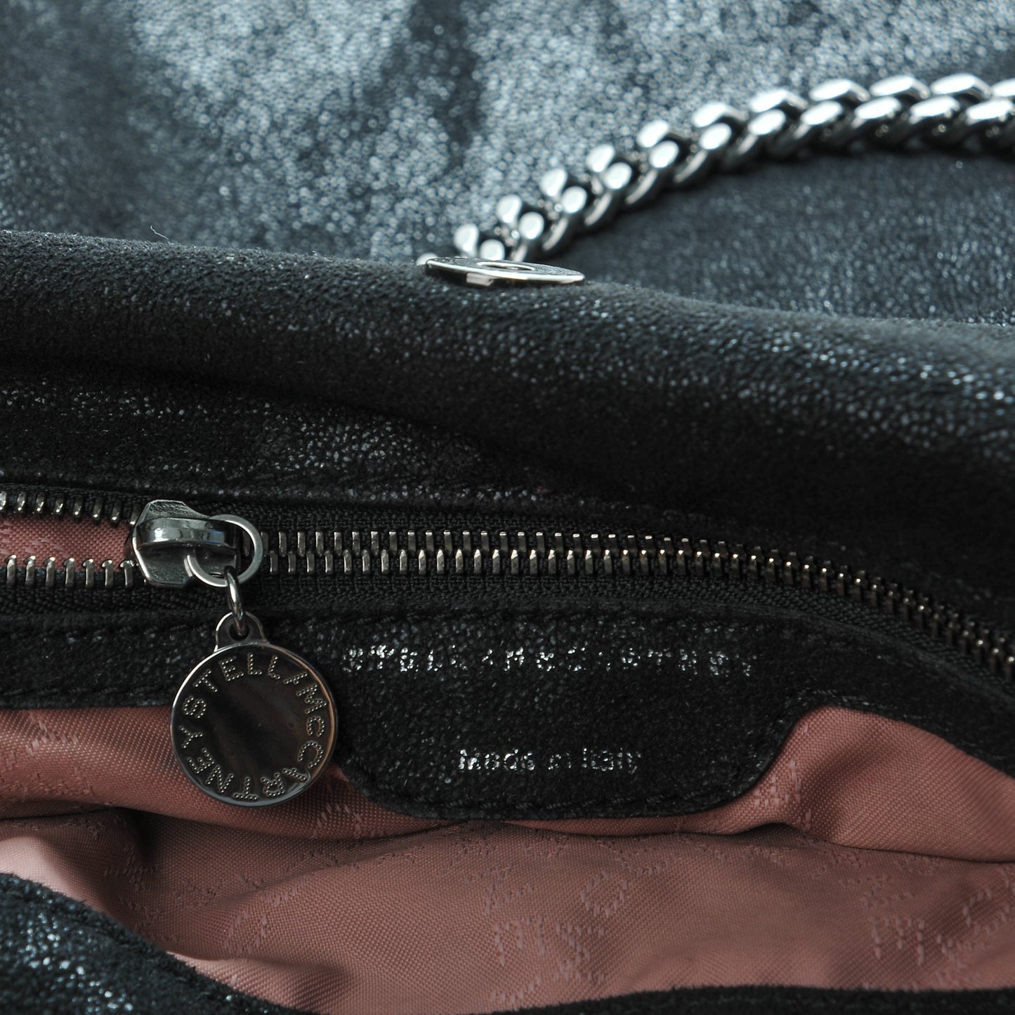 Shaggy Deer Small Falabella Tote Black