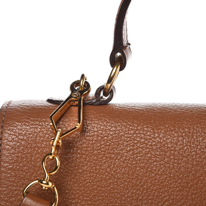 Miu Miu Goatskin Madras Shoulder Bag Cuoio 11 of 25