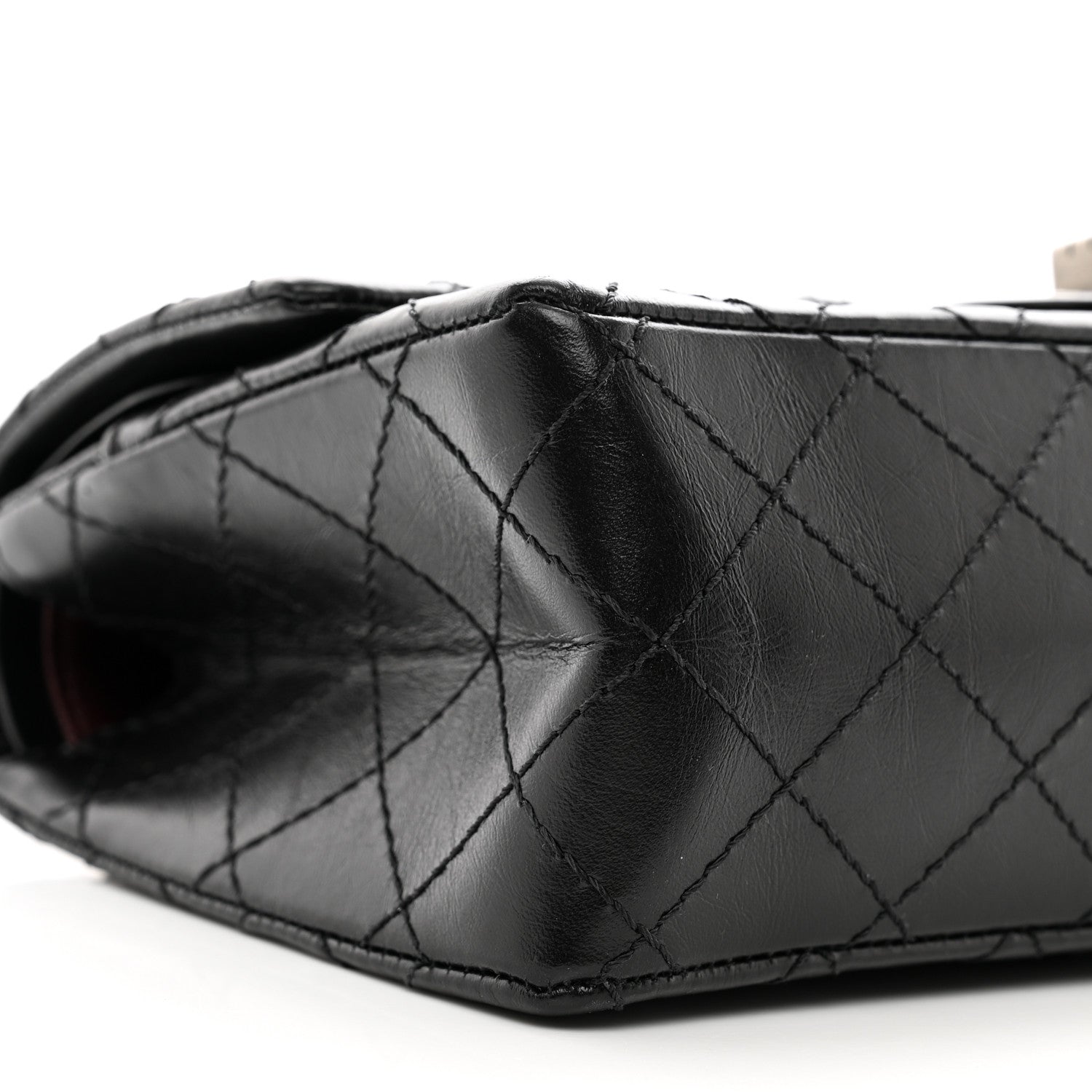 Chanel Aged Calfskin Quilted 2.55 Reissue 225 Flap Black 9 of 10