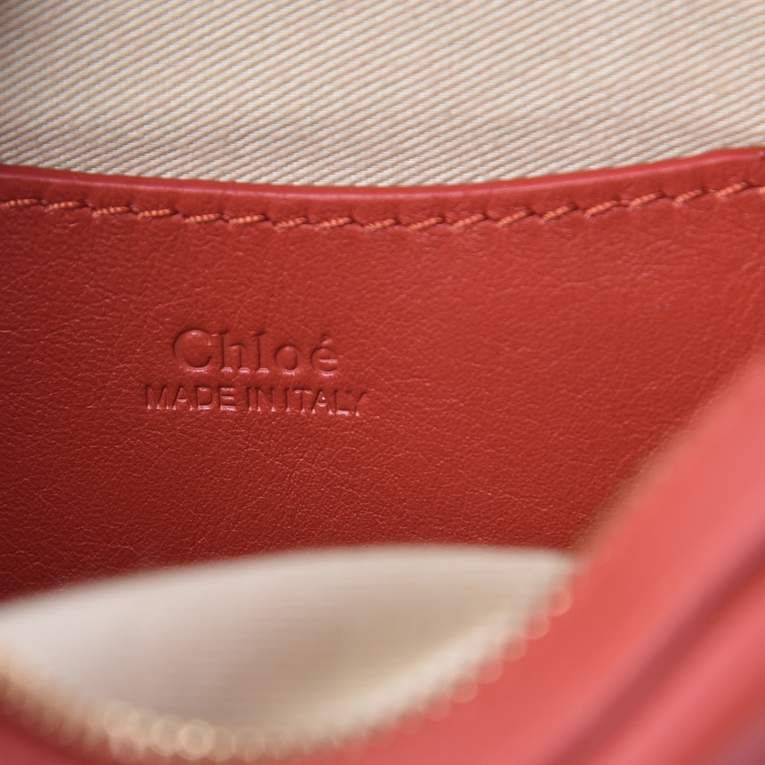 Chloe Smooth Calfskin Little Horses Embroidered Shoulder Bag Earthy Red 6 of 9