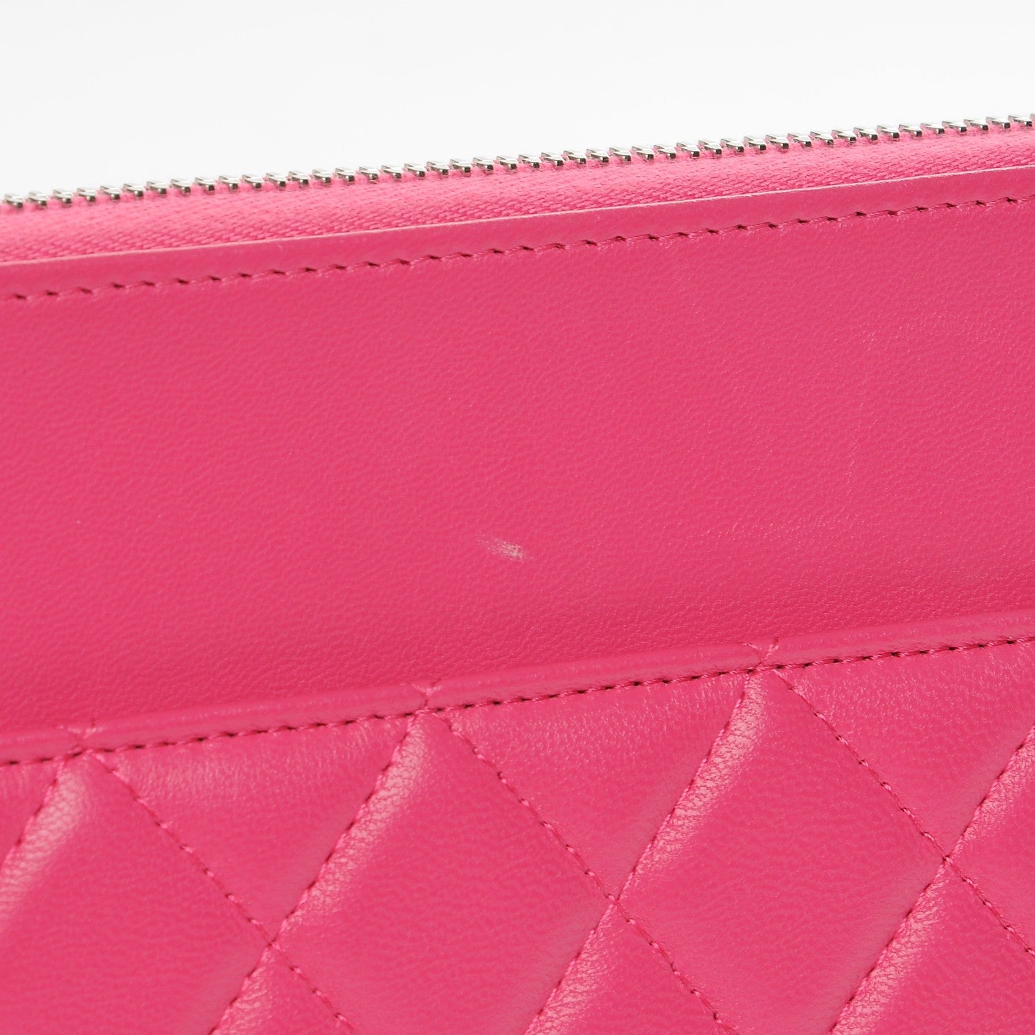 Chanel Lambskin Quilted Travel Case Pink 5 of 10