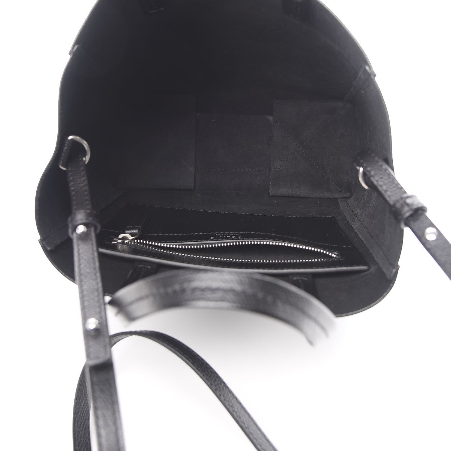 Celine Grained Calfskin Small Vertical Cabas Black 6 of 13