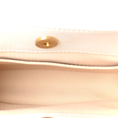 Chanel Shiny Crumpled Calfskin Quilted Small Wavy CC Hobo White 5 of 10