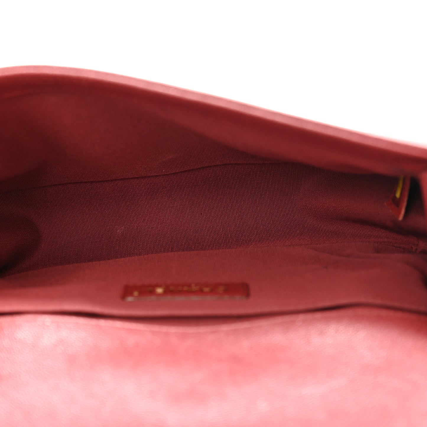 Caviar Chevron Quilted Medium Boy Flap Red