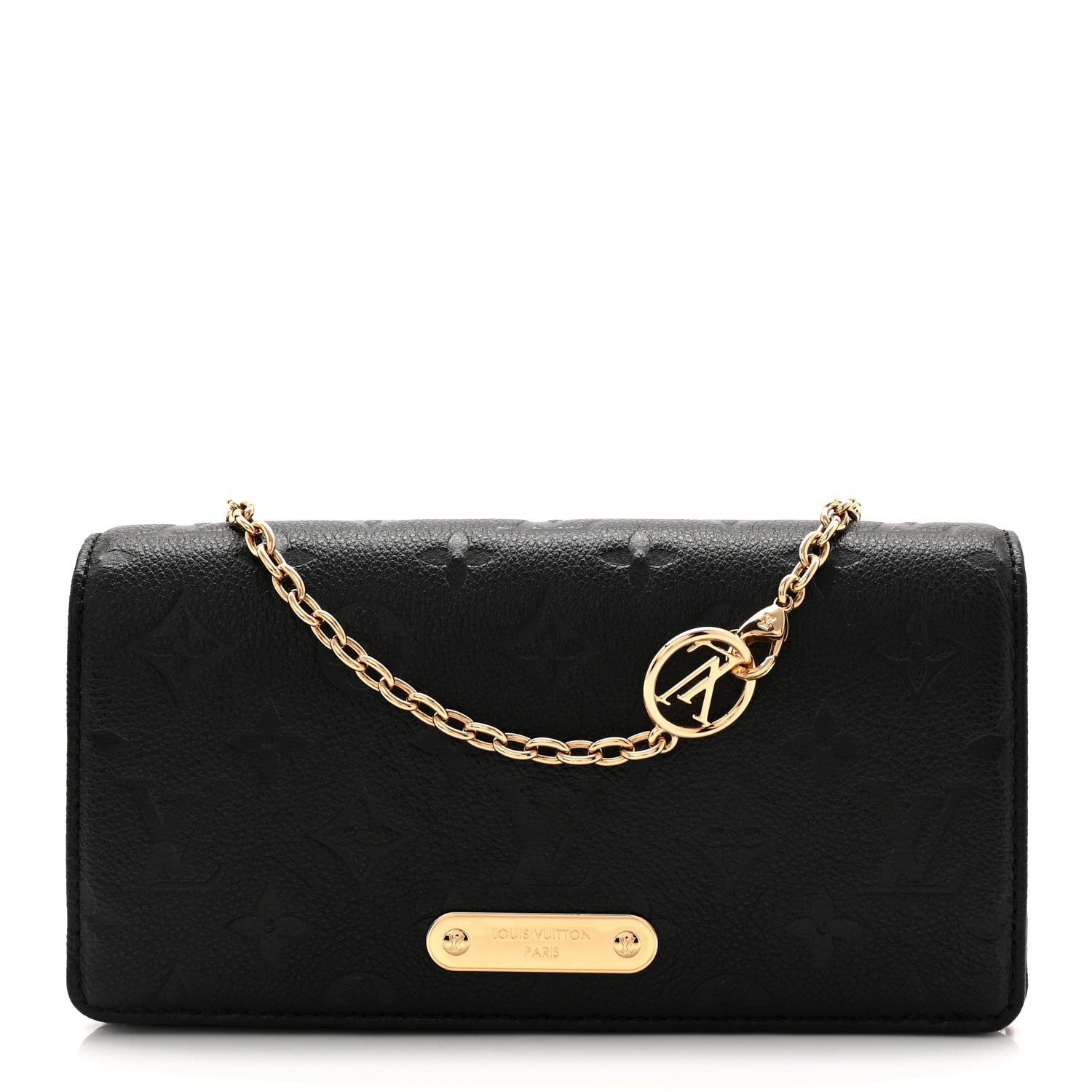 Louis Vuitton Empreinte Monogram Lily Wallet On Chain Black 1 of 10