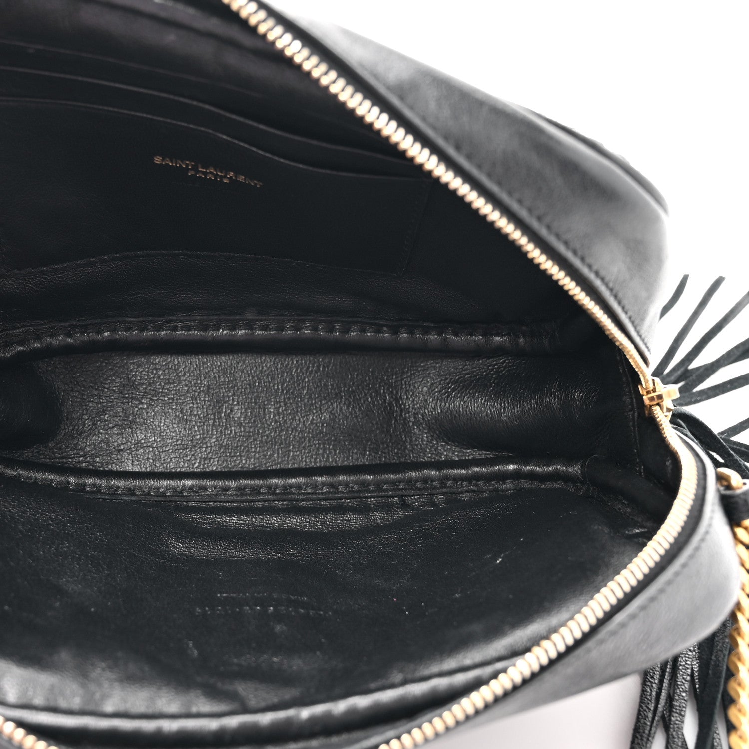 Saint Laurent Raffia Canvas Monogram Mini Lou Camera Bag Black 5 of 11