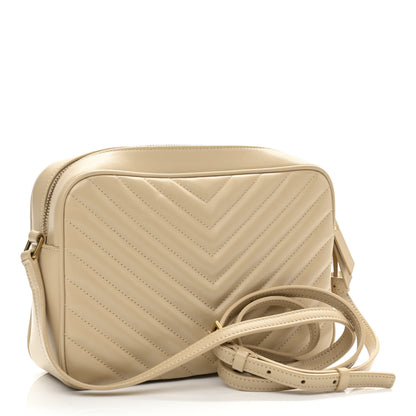 Saint Laurent Calfskin Matelasse Monogram Lou Camera Bag Ivory Natural 3 of 10