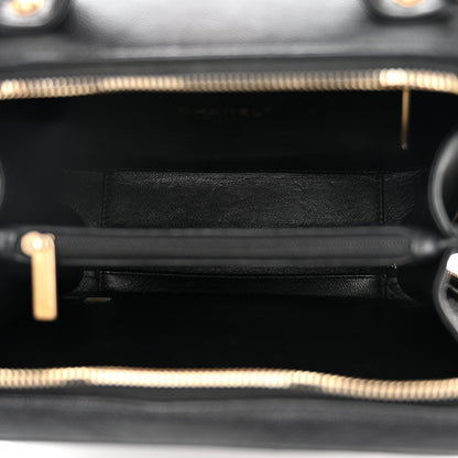 Chanel Caviar Quilted Medium CC Filigree Vanity Case Black 5 of 10
