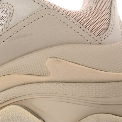 Balenciaga Fabric Mesh Womens Triple S Sneakers 38 Beige 10 of 10