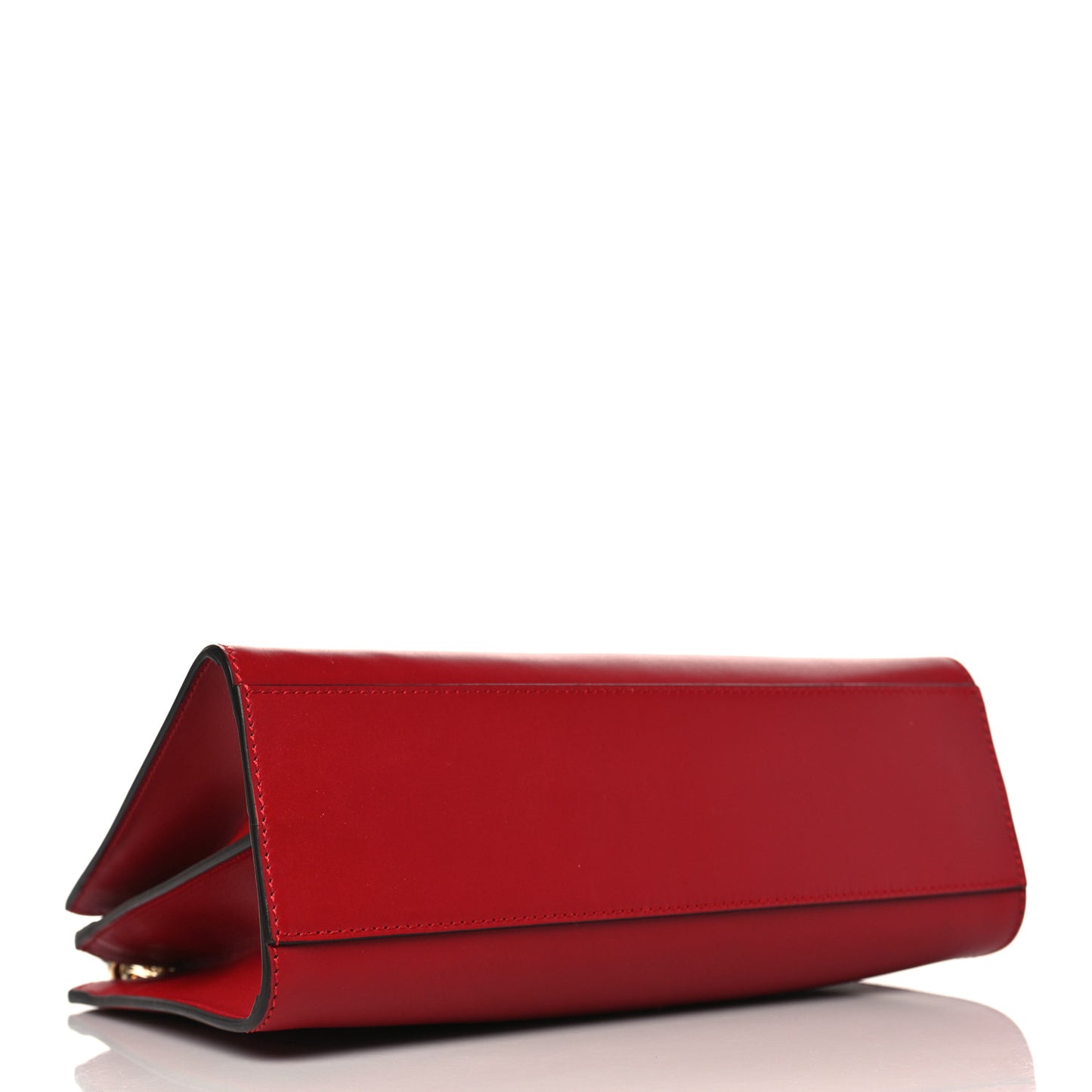Nappa Bamboo Web Small Nymphaea Top Handle Bag Hibiscus Red