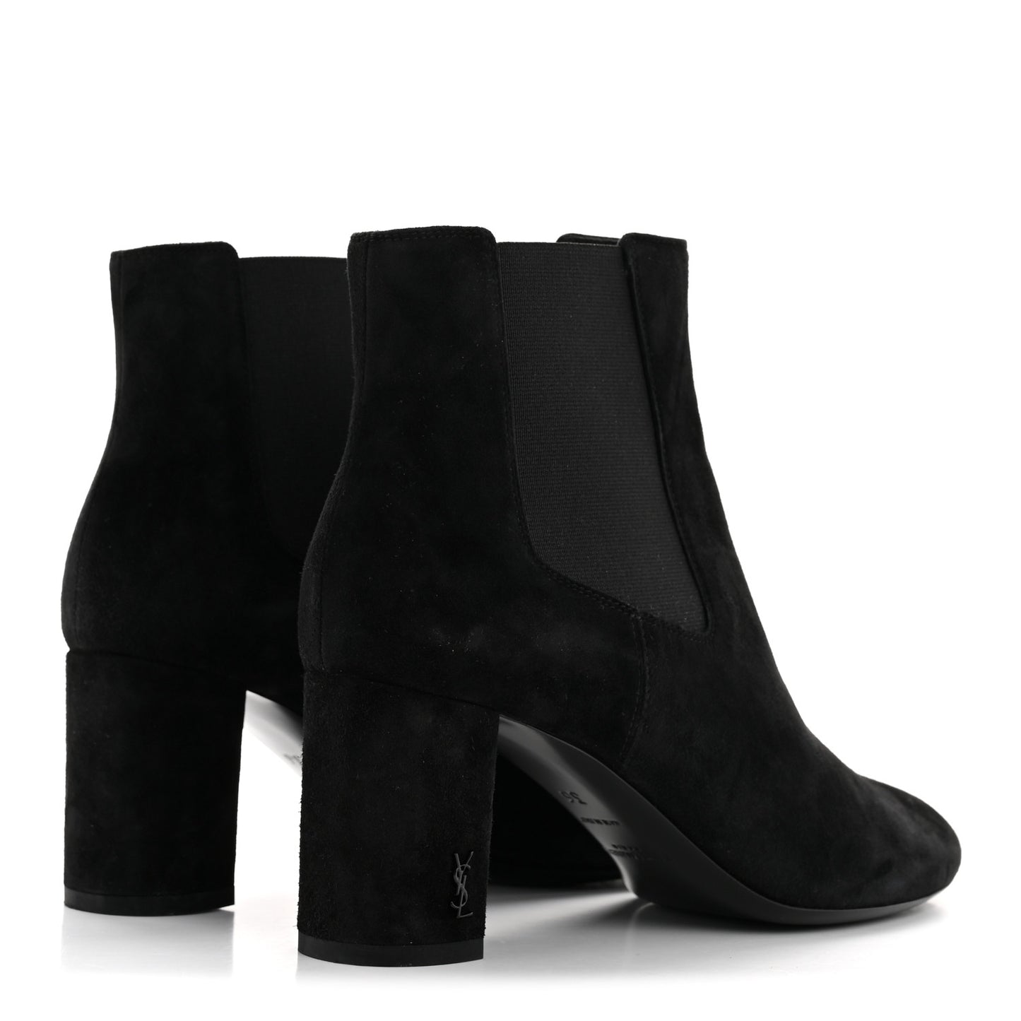 Suede Loulou Pin Booties 36 Black