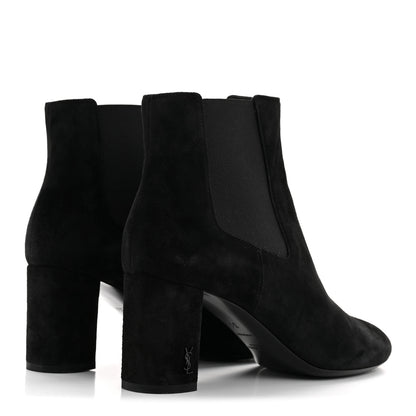 Saint Laurent Suede Loulou Pin Booties 36 Black 10 of 20