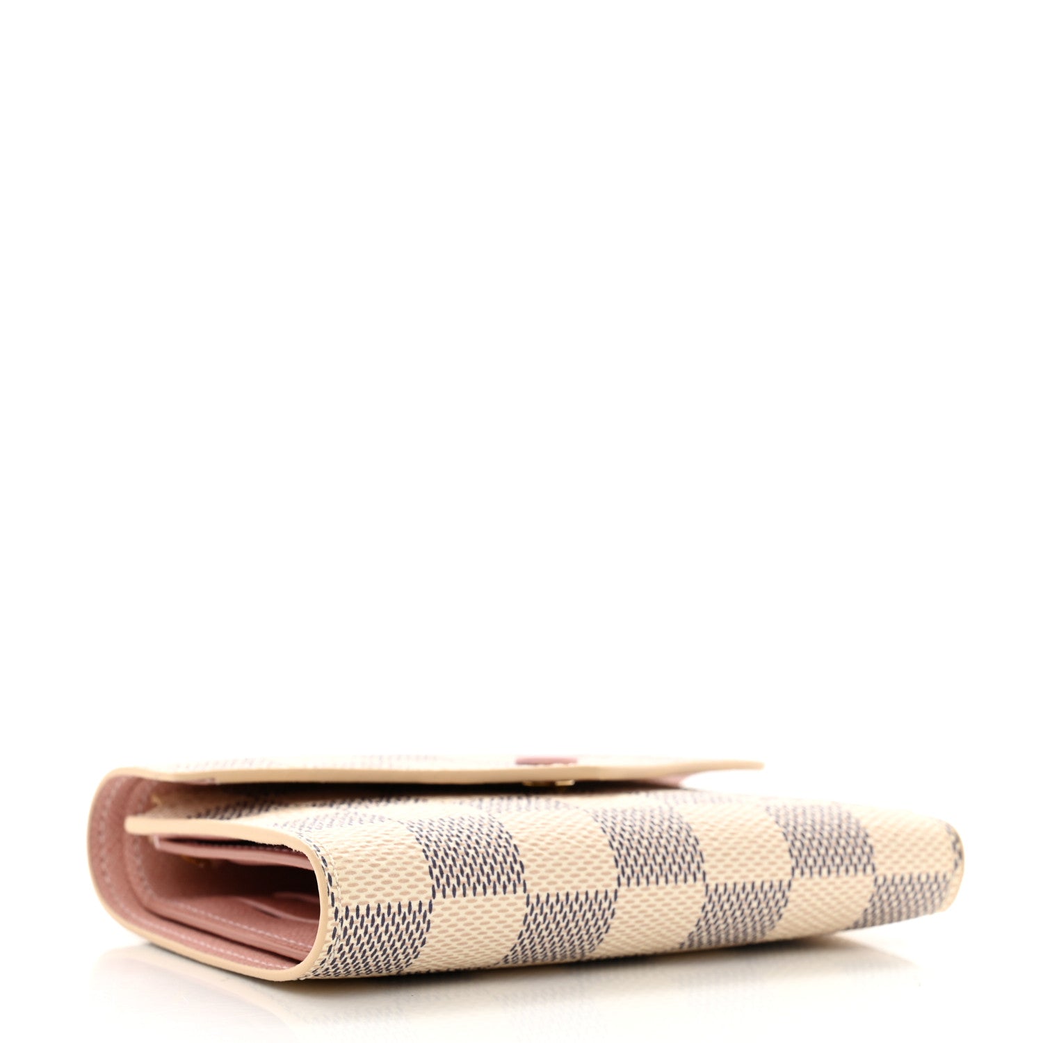Louis Vuitton Damier Azur Victorine Wallet Rose Ballerine 4 of 9