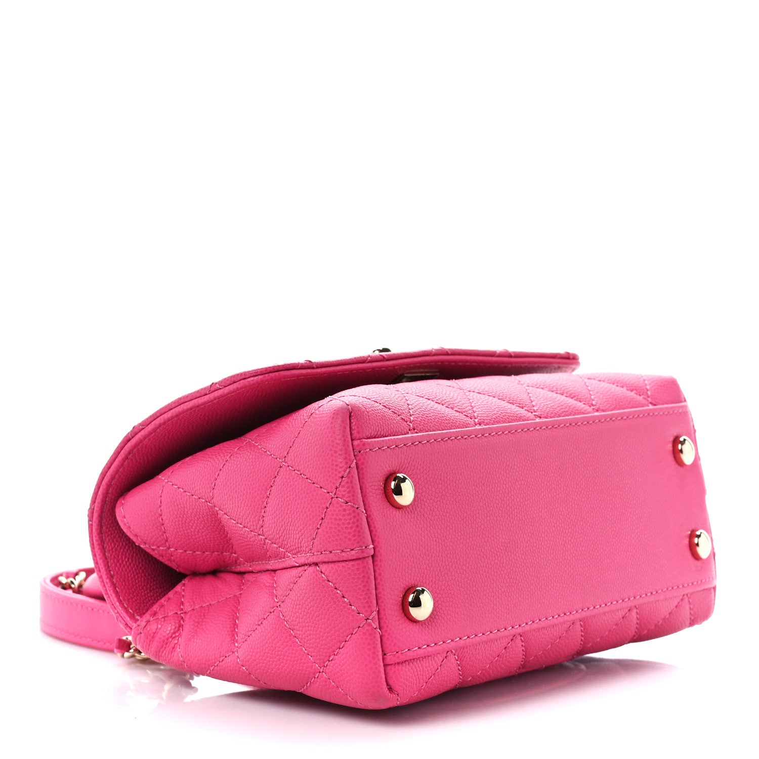 Chanel Caviar Quilted Extra Mini Coco Handle Flap Rose 4 of 11