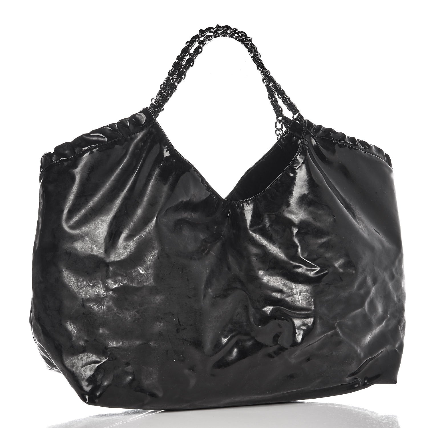 Chanel Vinyl XL Coco Cabas Black 3 of 8