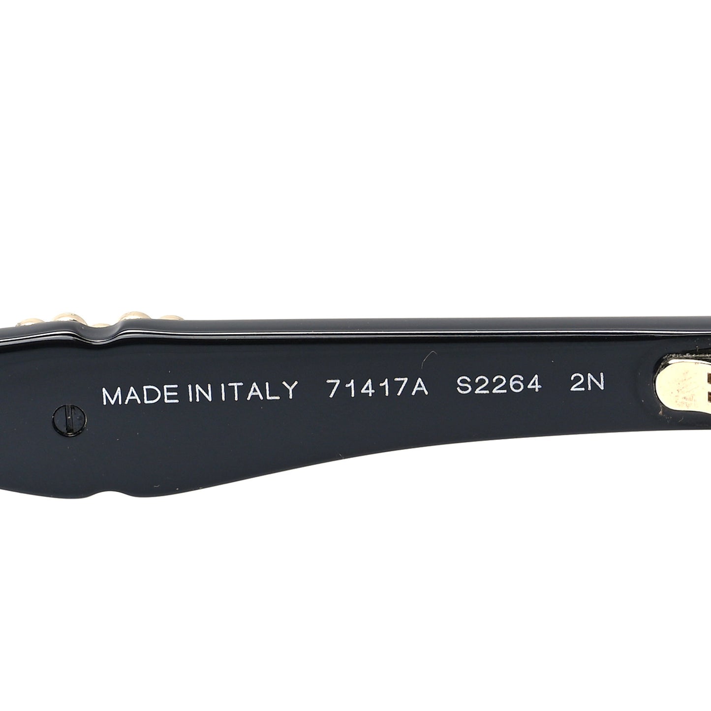 Acetate Crystal CC Butterfly Sunglasses 71417A Black