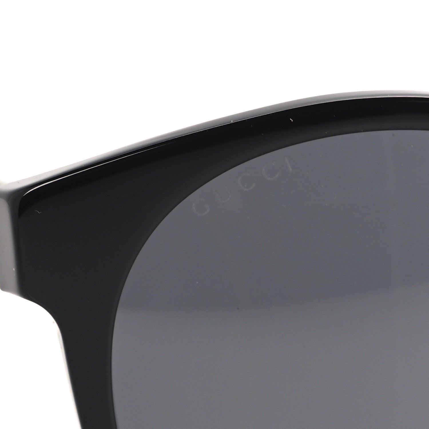 Gucci Acetate GG Web Round Eye Sunglasses GG0416SK Black 7 of 8