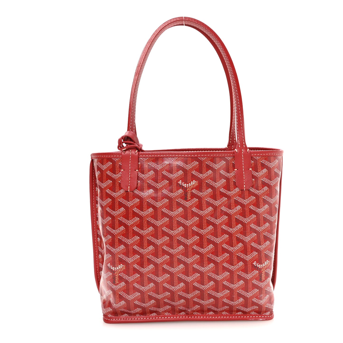 Goyardine Reversible Mini Anjou Red