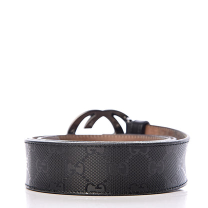 Gucci Imprime Monogram Interlocking G Belt 90 36 Black 3 of 10