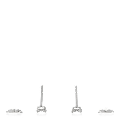 Tiffany Platinum Diamond .19ct Mini Victoria Earrings 3 of 5