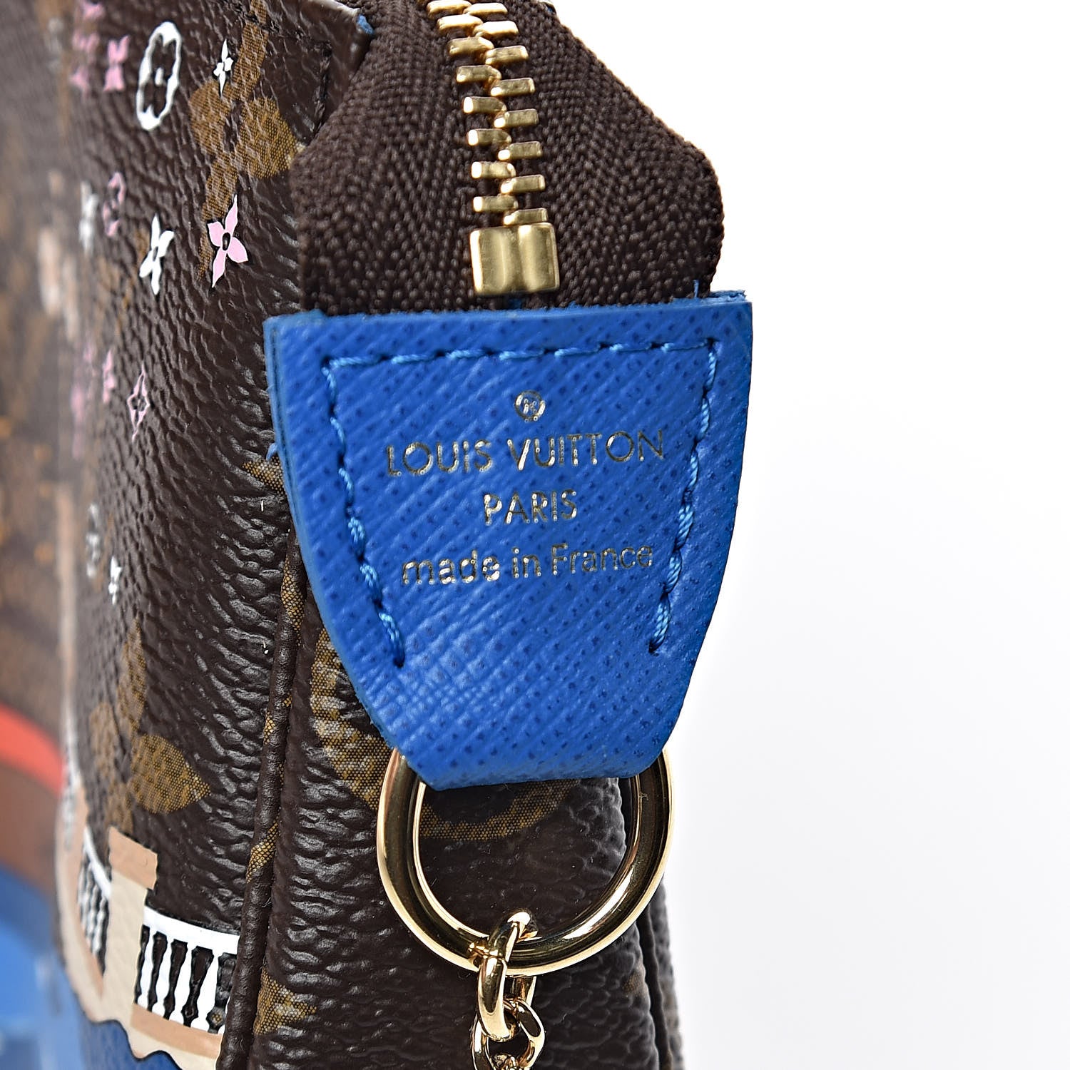 Louis Vuitton Monogram 2019 Christmas Animation Mini Venice Pochette Accessories Blue 7 of 8