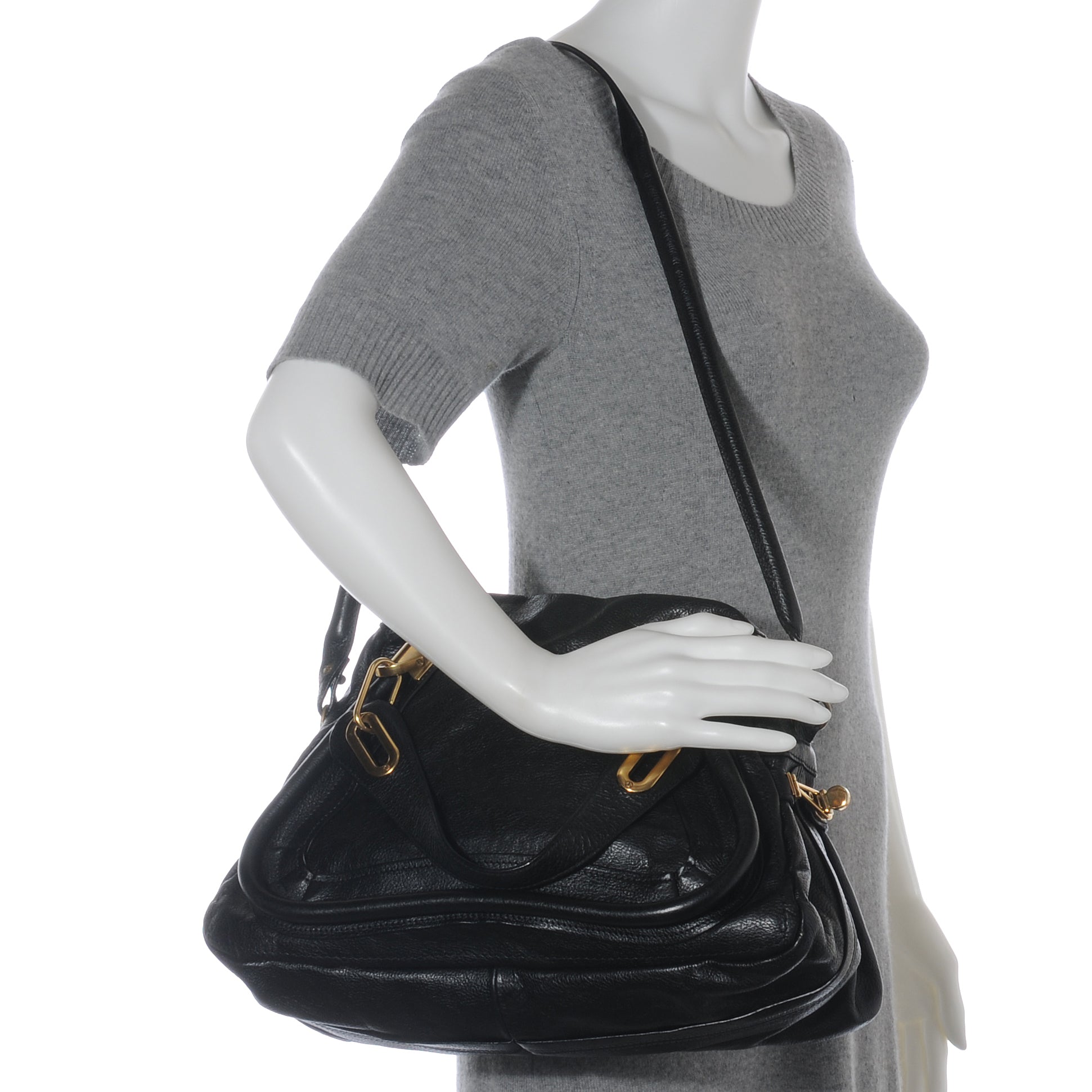 Chloe Calfskin Medium Paraty Black 2 of 10