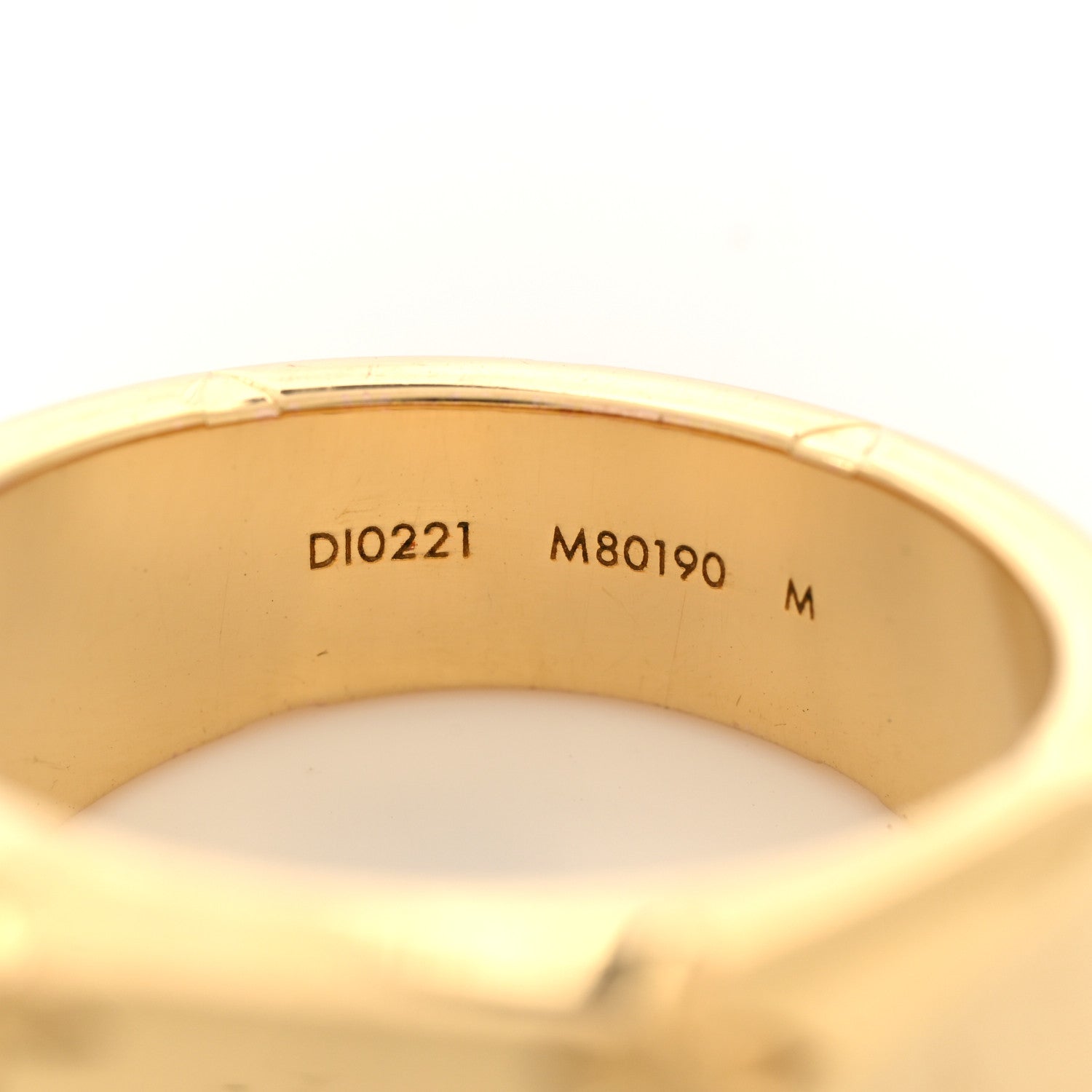 Louis Vuitton Monogram Signet Ring M Gold 5 of 5