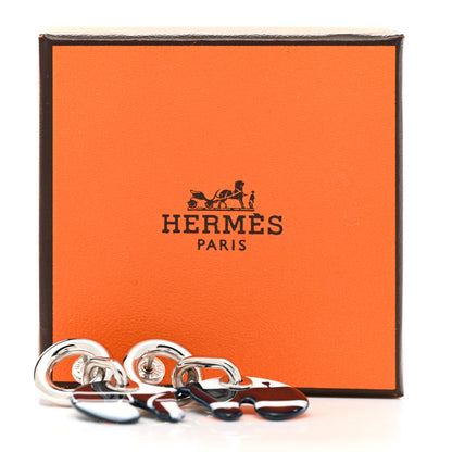 Hermes Enamel Tatersale Earrings 3 of 5