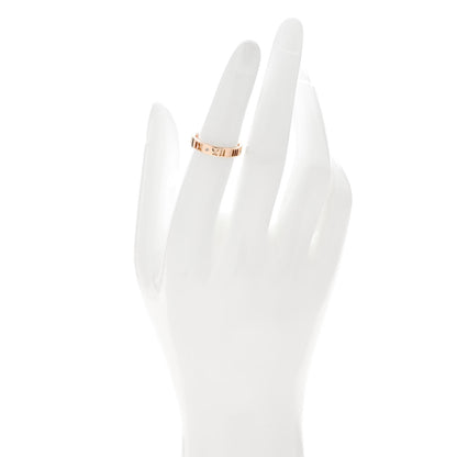 Tiffany 18K Rose Gold Diamond Atlas Pierced Ring 50 5.25 2 of 4