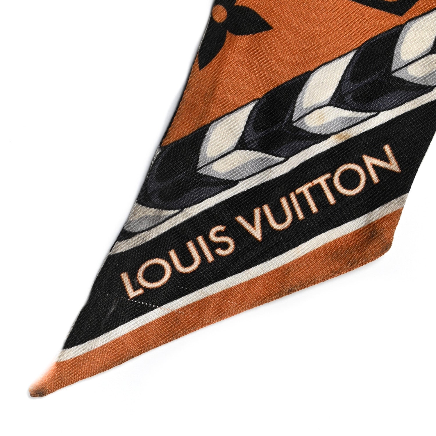Louis Vuitton Silk Monogram LV Crafty Bi Color BB Bandeau Caramel Black 3 of 6