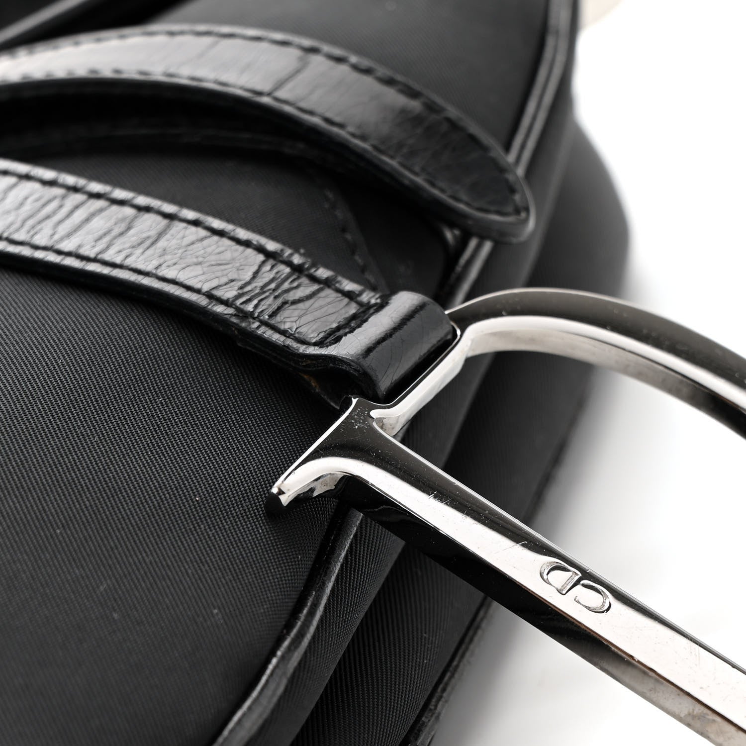 Christian Dior Nylon Saddle Bag Black 13 of 15