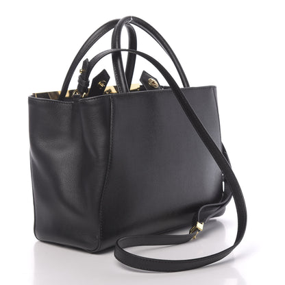 Fendi Vitello Elite Petite 2Jours Tote Black 3 of 10