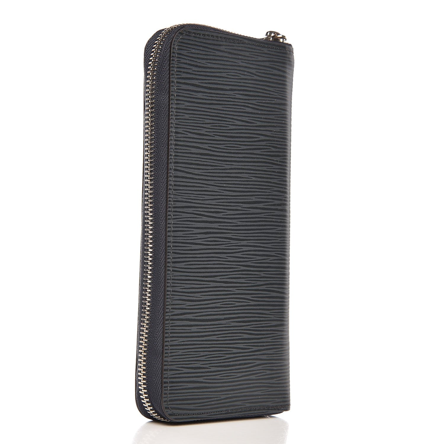 Louis Vuitton Epi Zippy Vertical Wallet Blue Nuit 3 of 10