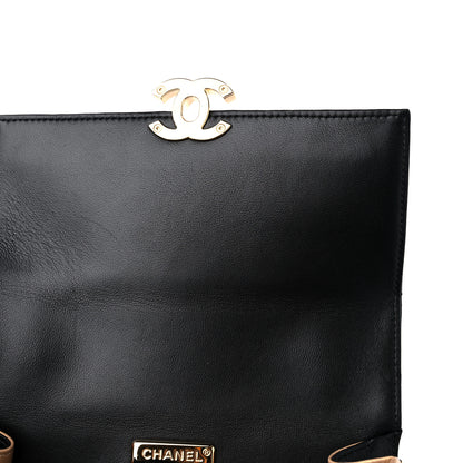 Chanel Lambskin Quilted Mini Golden Plate Flap Black 10 of 10
