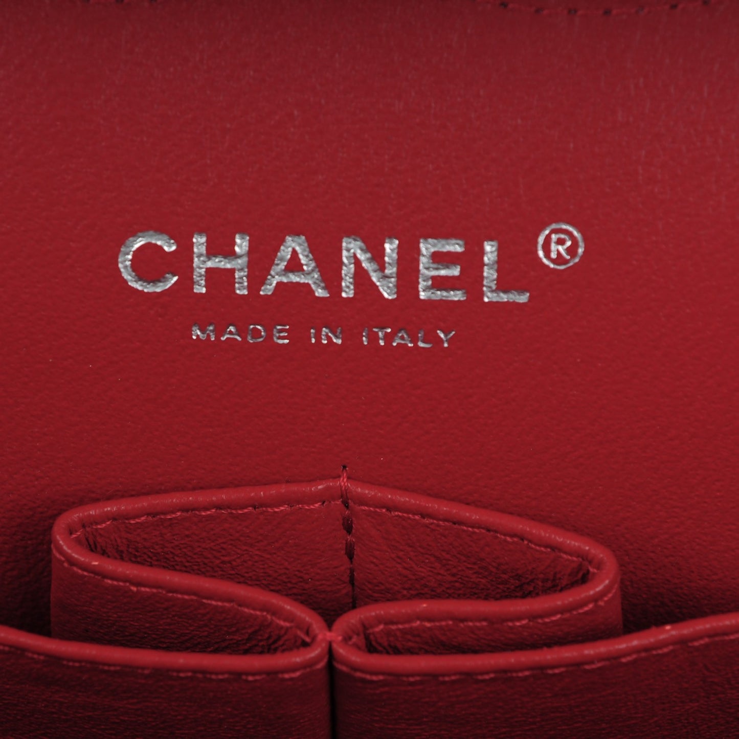 Caviar Quilted Jumbo Double Flap Red