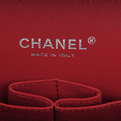 Chanel Caviar Quilted Jumbo Double Flap Red 7 of 8