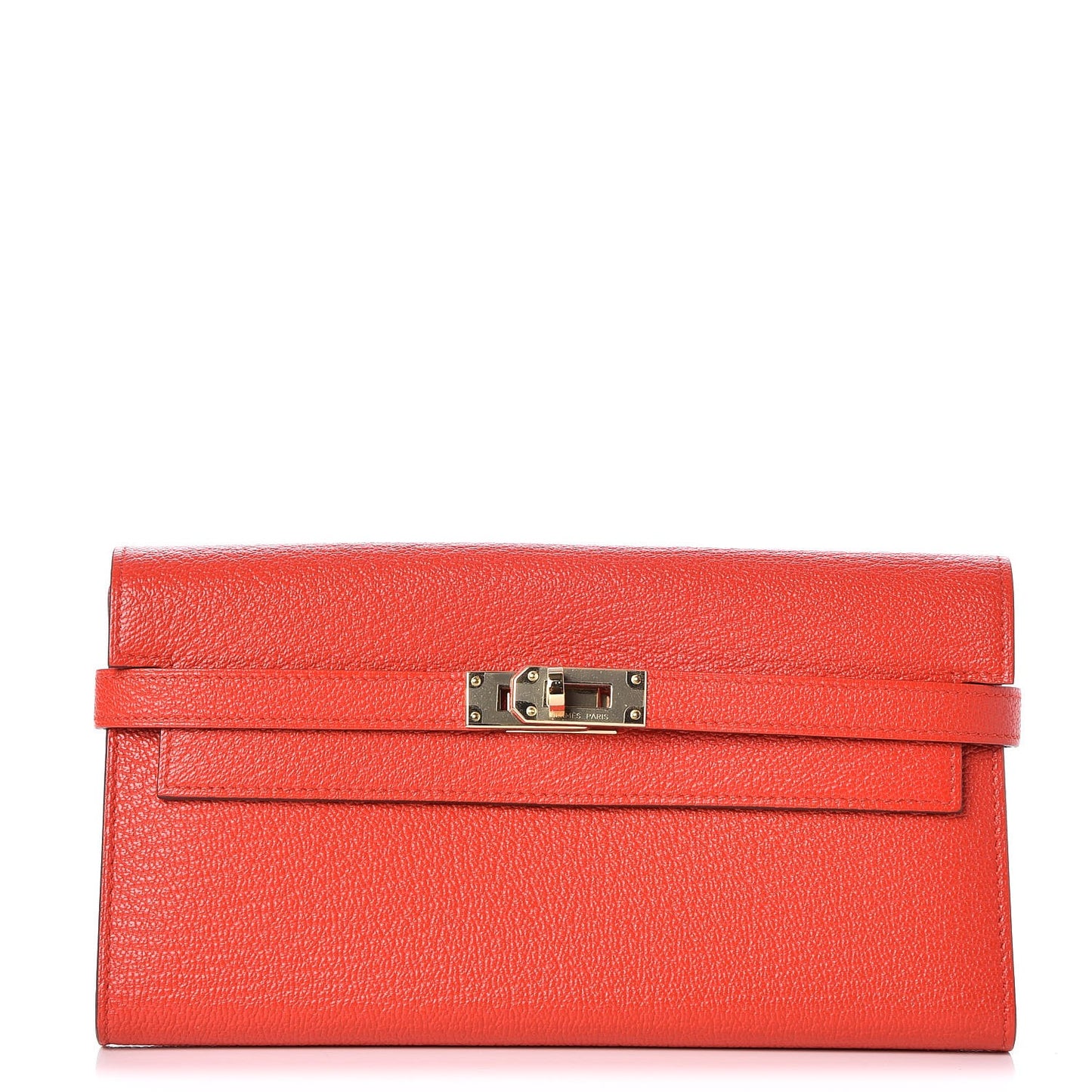 Chevre Mysore Kelly Longue Wallet Rouge Tomate