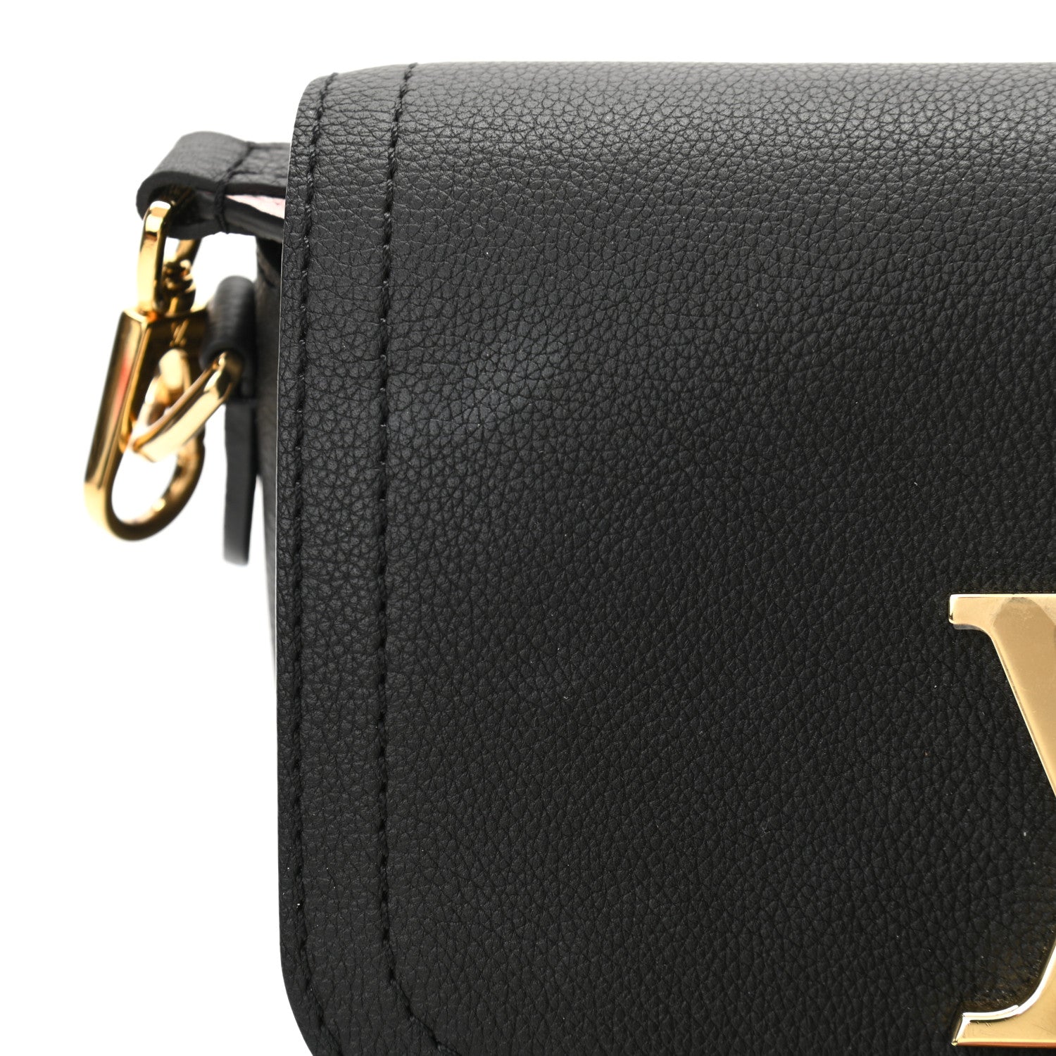 Louis Vuitton Grained Calfskin Lockme Tender Black 11 of 12