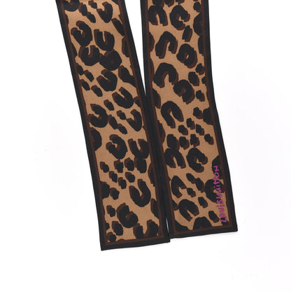 Louis Vuitton Silk Leopard Bandeau Scarf Marron 2 of 3