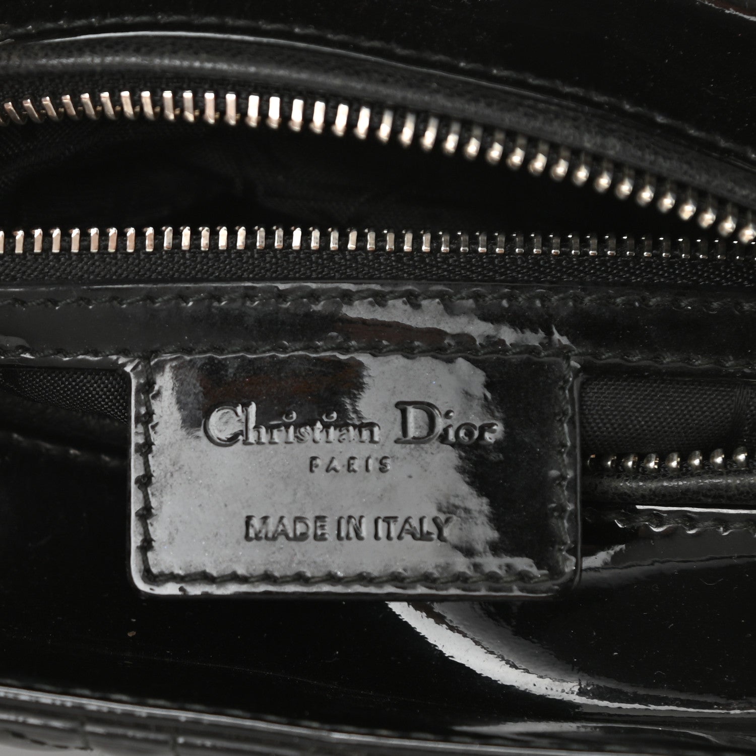 Christian Dior Patent Cannage Medium Lady Dior Black 6 of 8