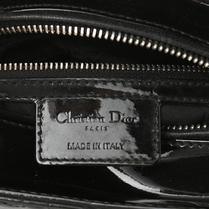 Christian Dior Patent Cannage Medium Lady Dior Black 6 of 8