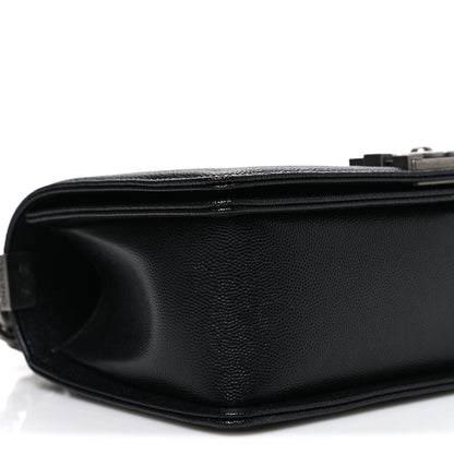 Chanel Caviar Quilted Medium Boy Flap Black 9 of 10