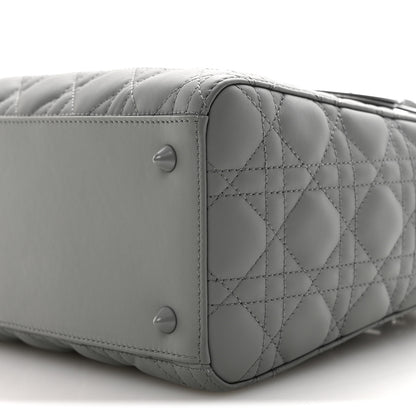 Christian Dior Ultra Matte Calfskin Cannage Medium Lady Dior Grey Stone 10 of 10