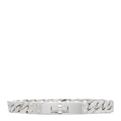 Hermes Sterling Silver TPM Kelly Gourmette Bracelet XS 1 of 4